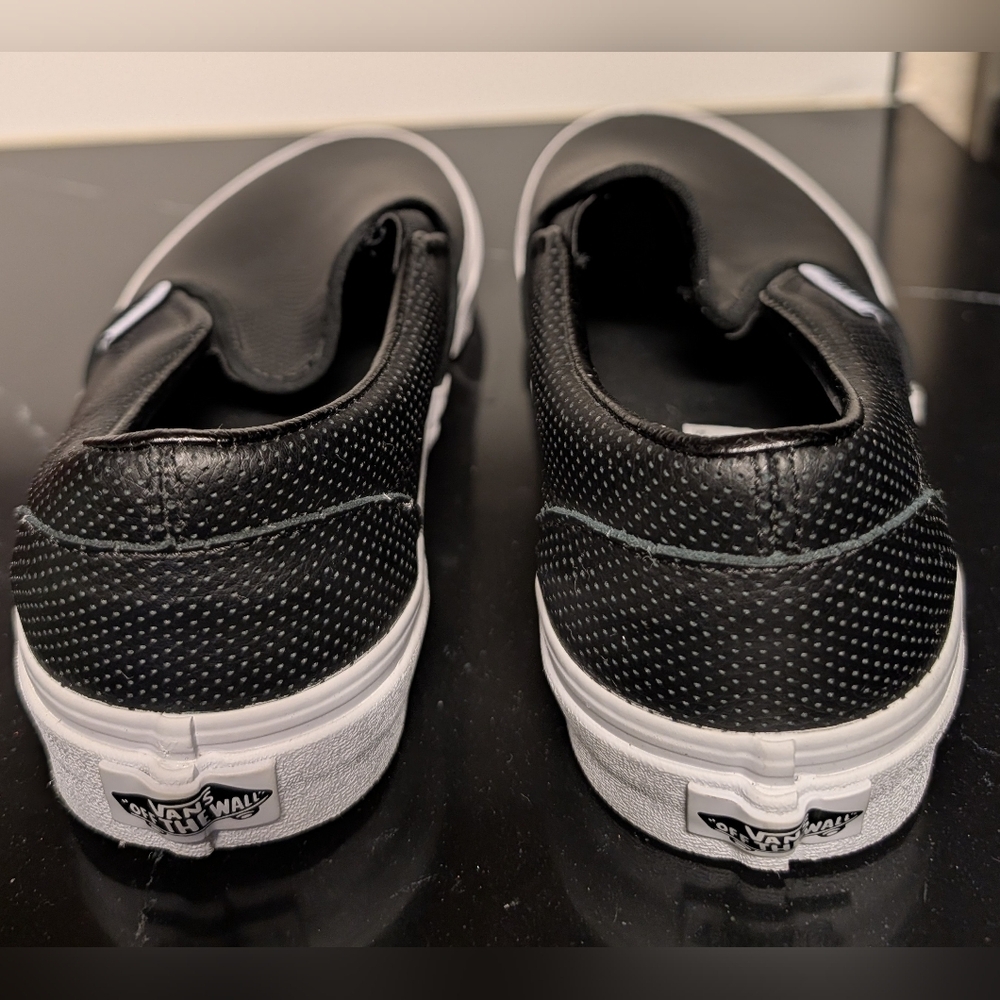 Vans Perf Leather Classic Slip-On Shoes Unisex M 8.5 W 10 NWOT MSRP $75 - Picture 6 of 9